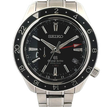 Grand Seiko Spring Drive GMT SBGE001 -Black Dial/Sapphire Bezel-VG Condition