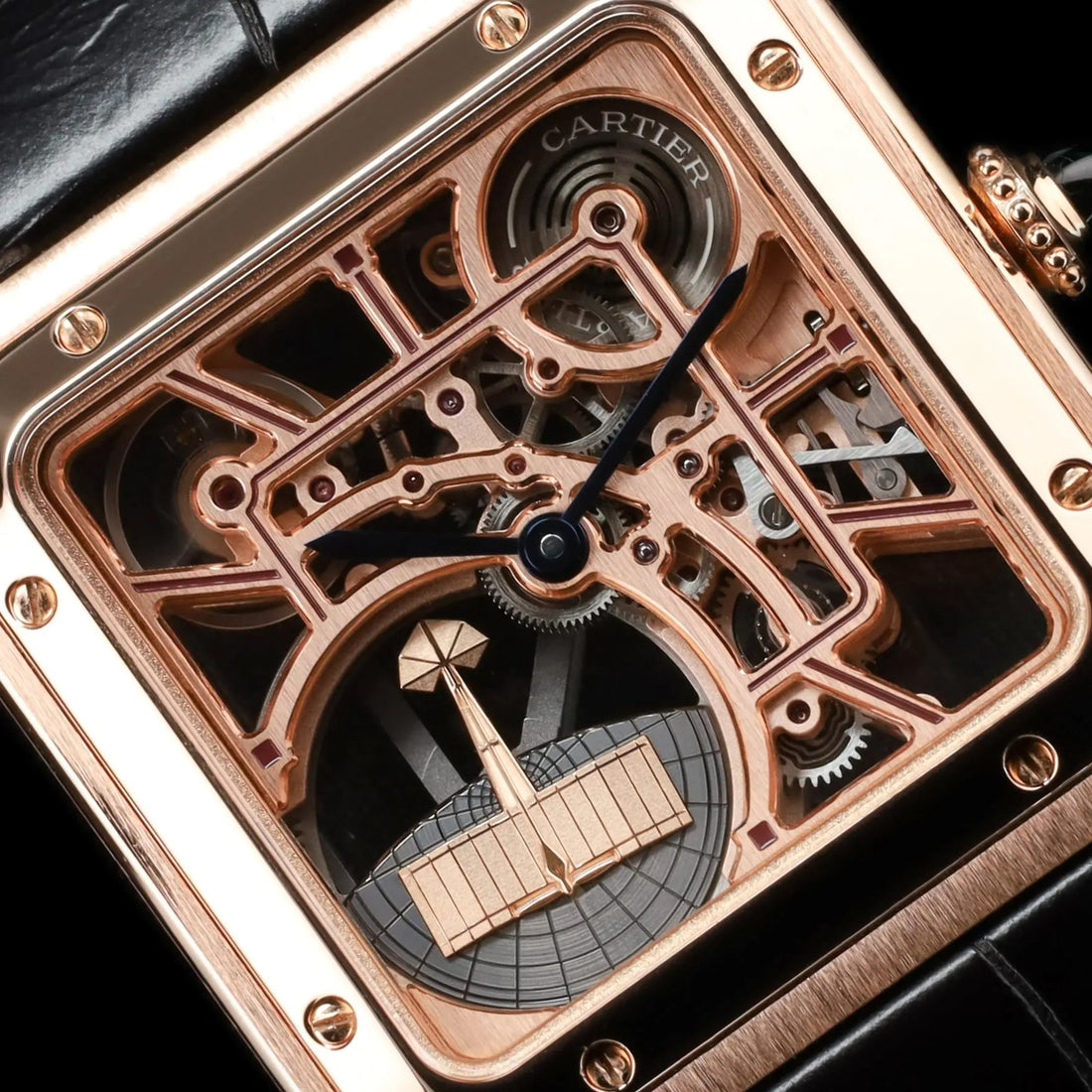 Cartier Santos Dumont Skeleton