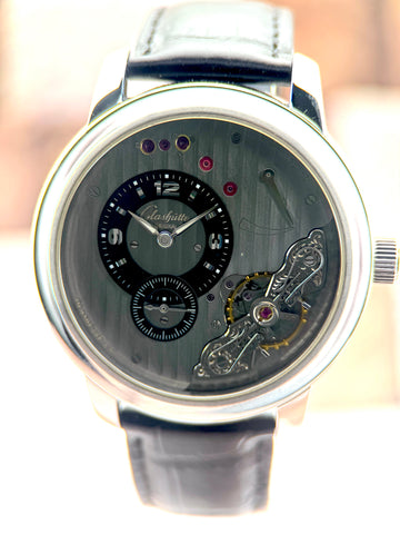 Glashütte Original PanoInverse Grey Dial 42mm Steel Manual Watch – Complete Box & Papers