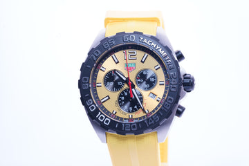 TAG Heuer Formula 1 Stainless Steel 43mm Yellow Dial - CAZ101AM.FT8054