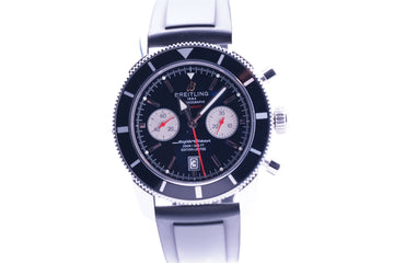 Breitling Superocean Heritage Stainless Steel Black Dial Watch - A23320