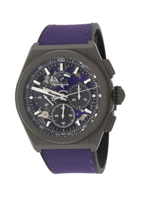 Zenith Defy El Primero 21 Ultraviolet Titanium Skeleton Dial Watch - 97.9001.9004/80.R922