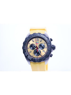 TAG Heuer Formula 1 Stainless Steel 43mm Yellow Dial - CAZ101AM.FT8054